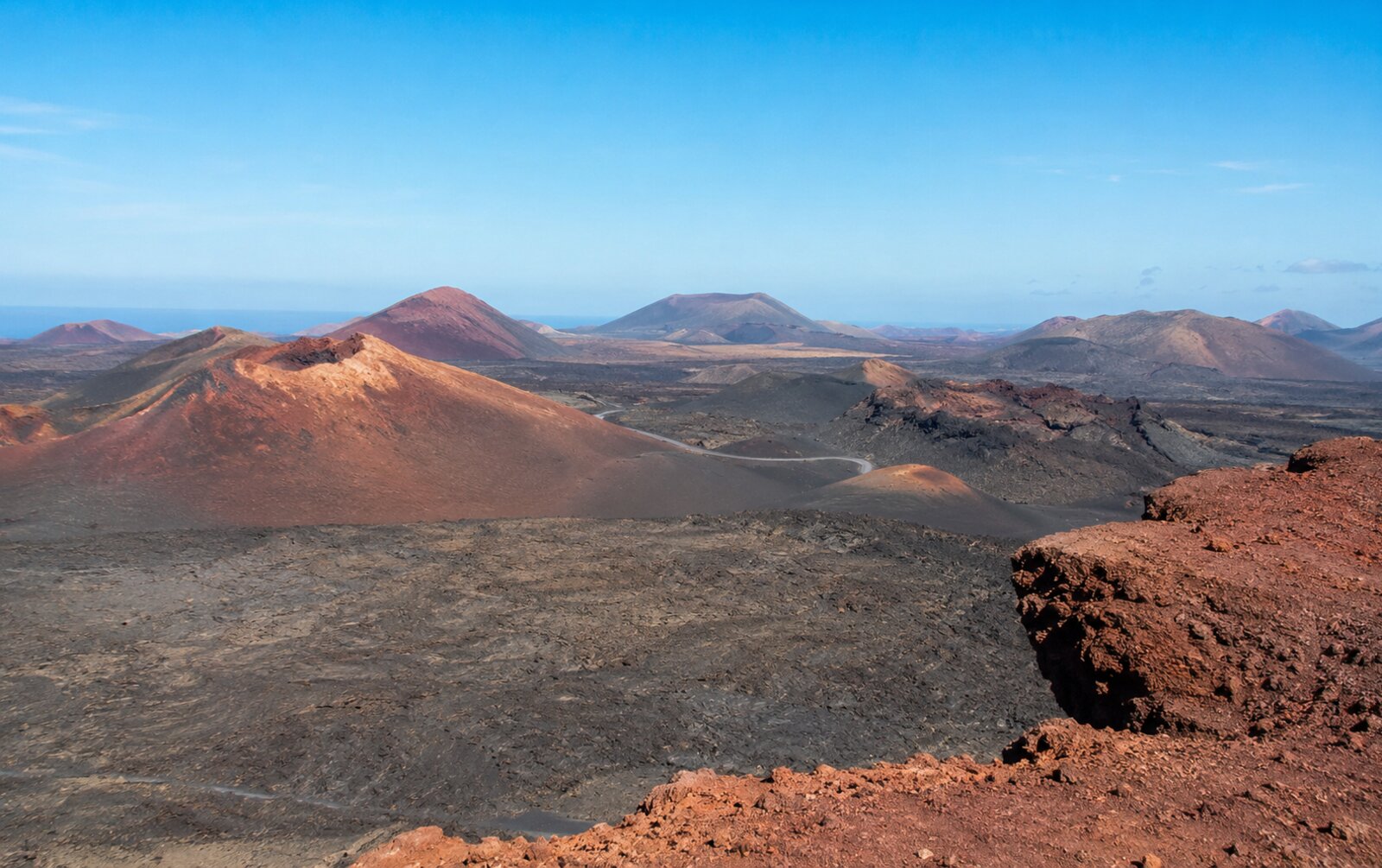 Paisaje volcánico del Parque Nacional de Timanfaya, Lanzarote